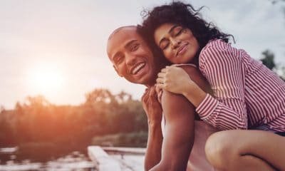 a couple in love and having fun together