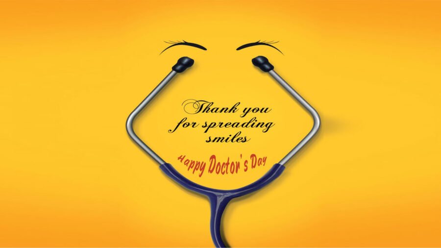 happy doctors day wishes spreading smiles quotes hd wallpaper 1