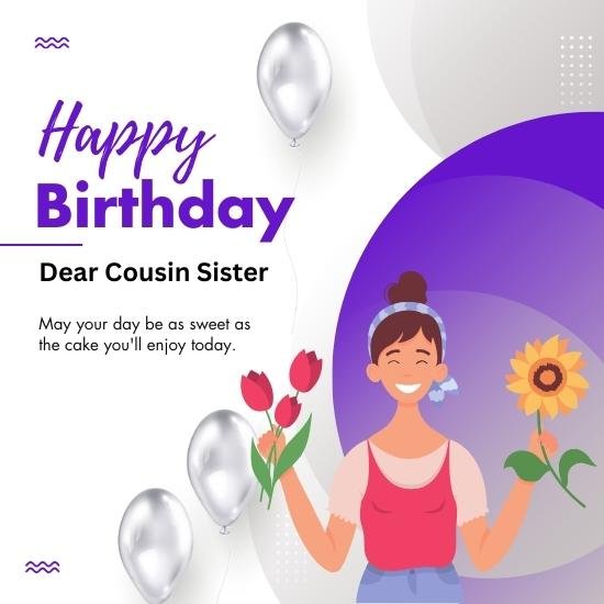 250 birthday wishes for cousin sister 2023 funny card greetings 657194ca2cbf2